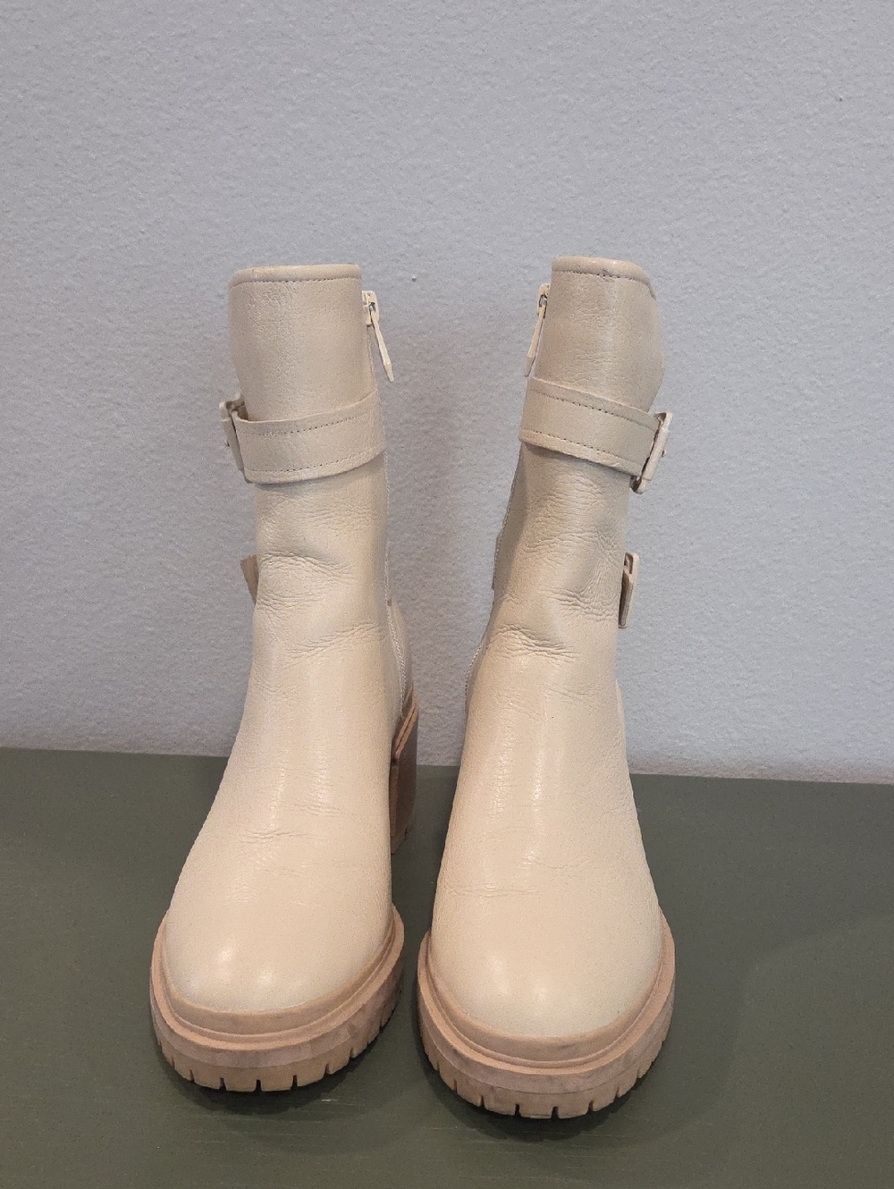 Naturalizer Trina Cream Ankle Boots